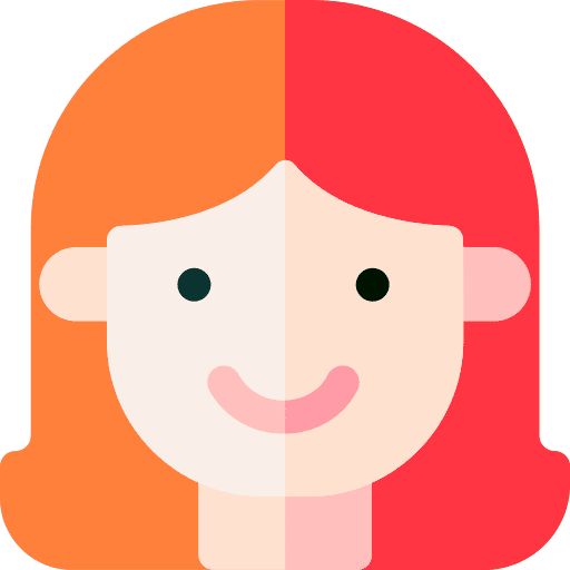 Woman avatar straight hair woman icon