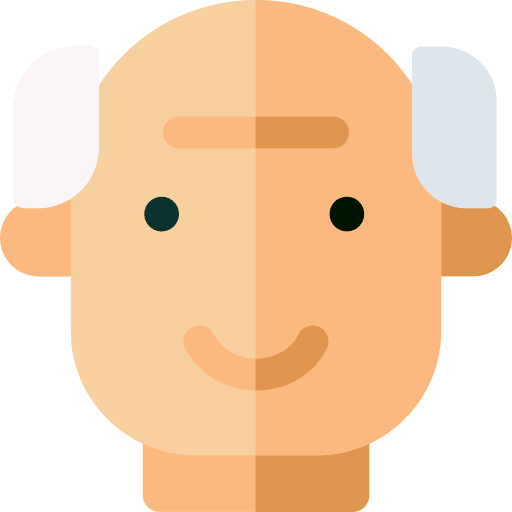 Grandfather family member old bald icon