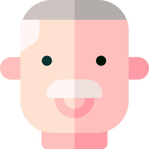 Grandfather grandfather moustache avatar icon