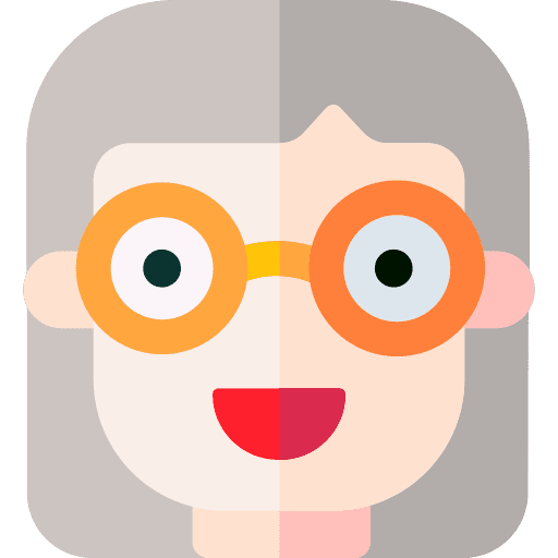 Grandmother family member avatar woman icon