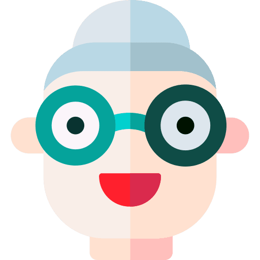 Grandmother old caucasian user icon