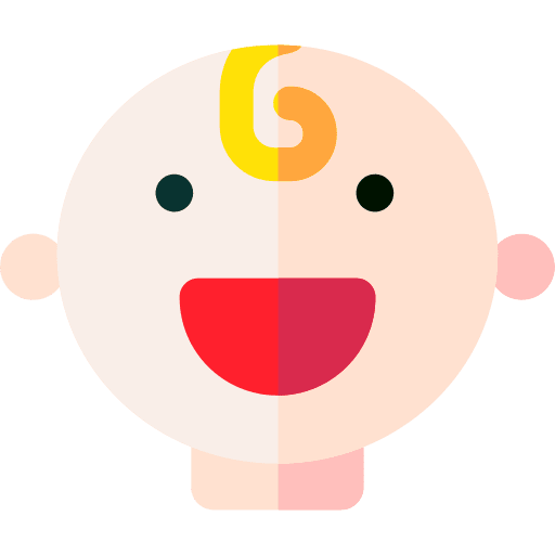 Baby avatar kid and baby blond icon