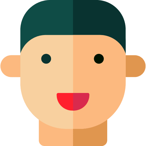 Man man black hair avatar icon