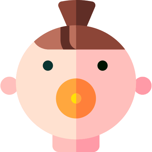 Baby infant pacifier baby icon