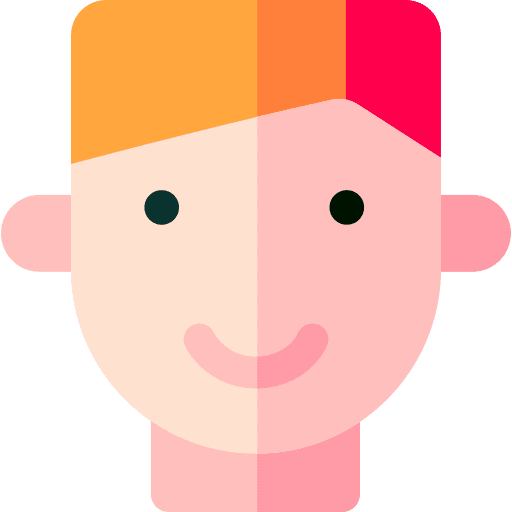 Teenager avatar person caucasian icon