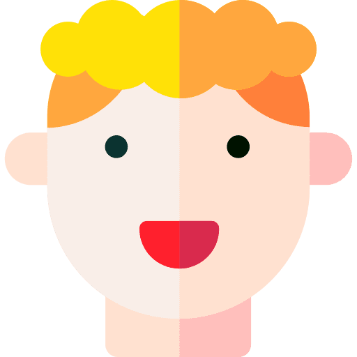 Teenager caucasian teenager user icon