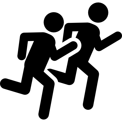 Sprint sports athletes race icon