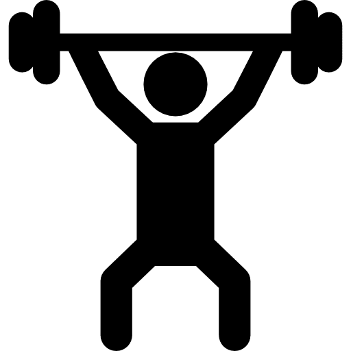 Weightlifting exercise sport crossfit icon