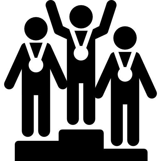 Winners olympic games sports cup icon