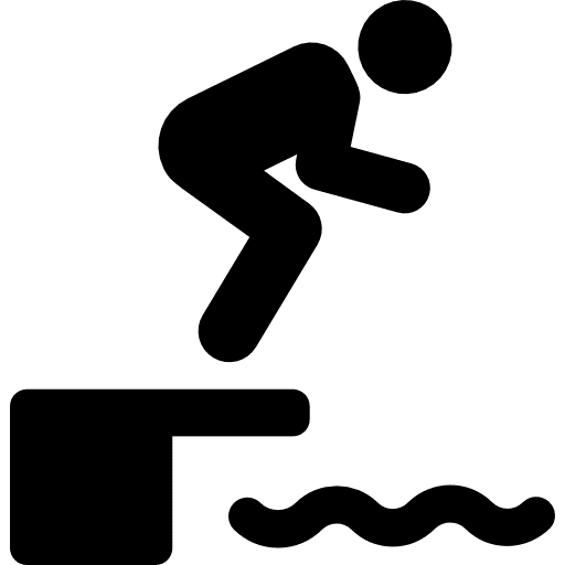 Water sport swimmer swimming pool olympic games icon