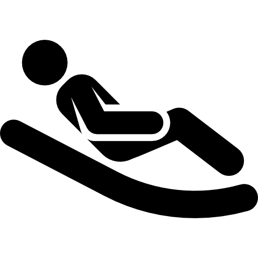 Winter games stick man sport winter season icon