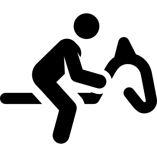 Equestrian horses horse racing race icon