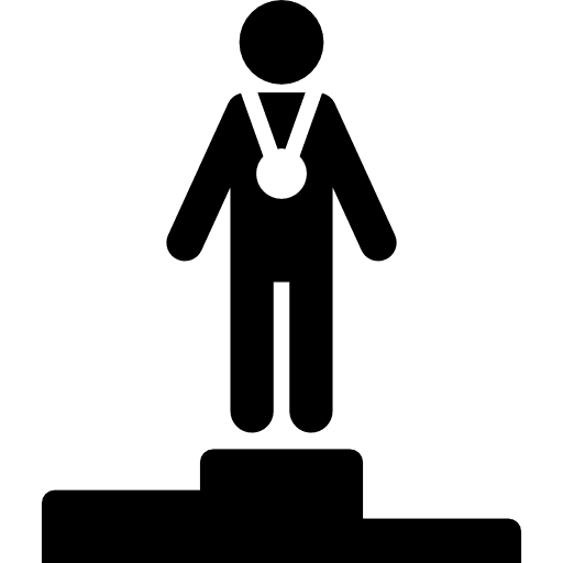 Winner award olympic games medal icon