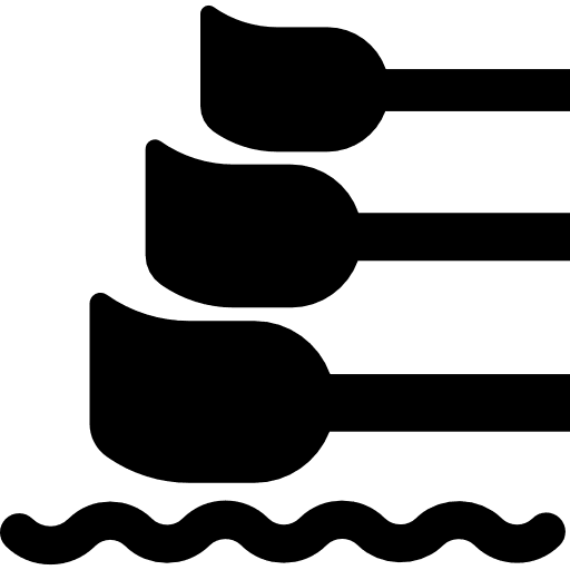 Canoe sports oak water sports icon