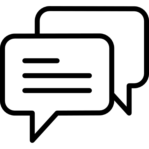 Chat bubble speech topics comment icon