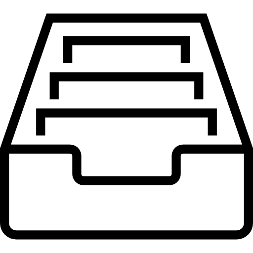 Archive document filing cabinet file icon