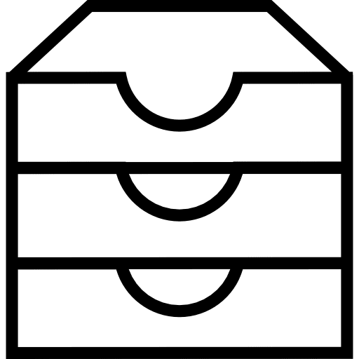 Archive storage filing cabinet document icon