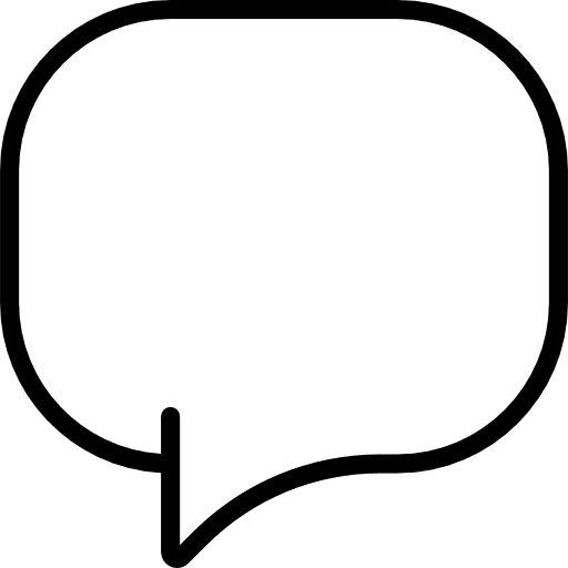 Chat bubble speech message interface icon