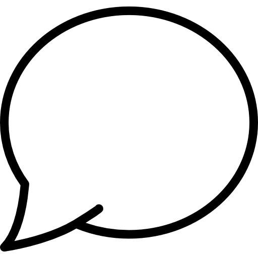 Chat interface instagram comment bubble speech icon