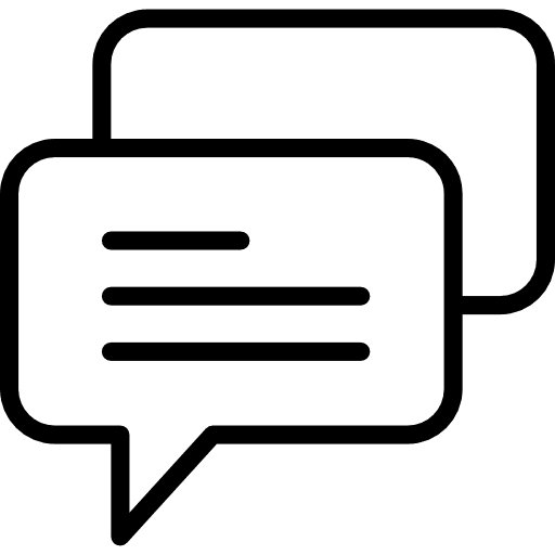 Chat message interface chat icon