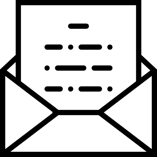 Envelope mail interface note icon