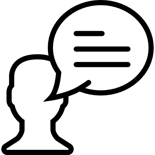 Chat bubble speech message chat icon