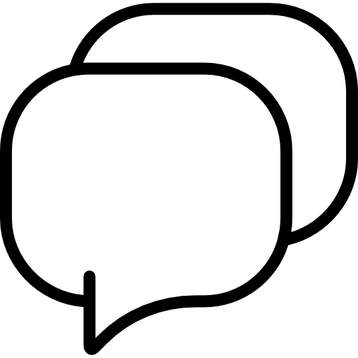 Chat comment message interface icon