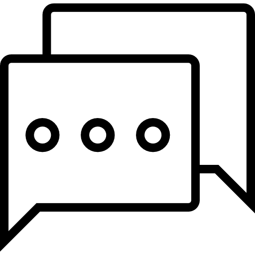 Chat bubble speech chat conversation icon