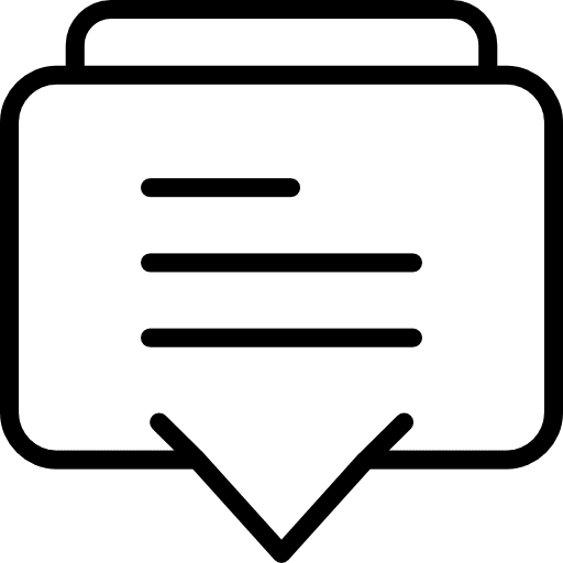 Chat comment bubble speech chat icon