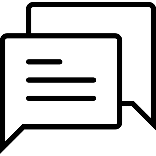 Chat conversation bubble speech interface icon