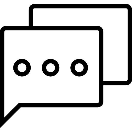 Chat conversation interface message icon