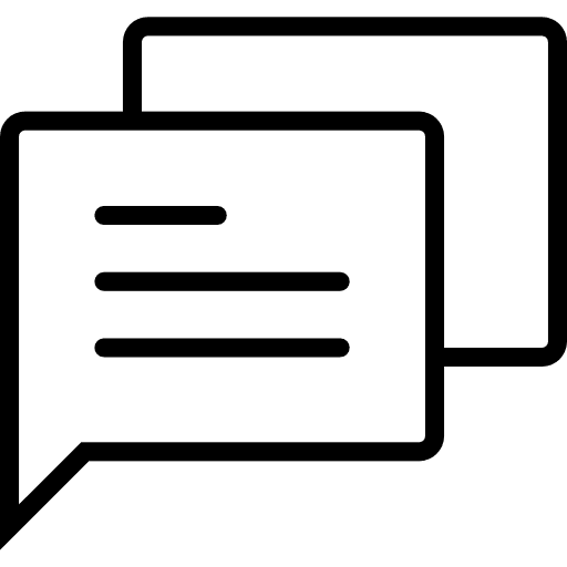 Chat interface chat bubble speech icon