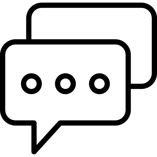 Chat interface conversation chat icon