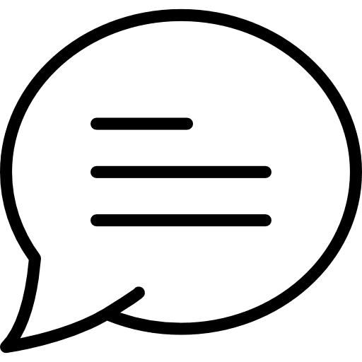 Chat message bubble speech chat icon