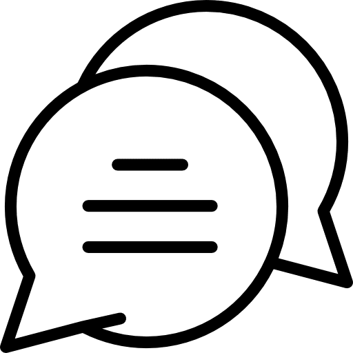 Chat message bubble speech conversation icon