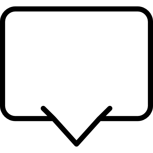 Chat interface comment message icon