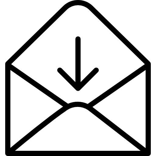 Envelope add contents email icon