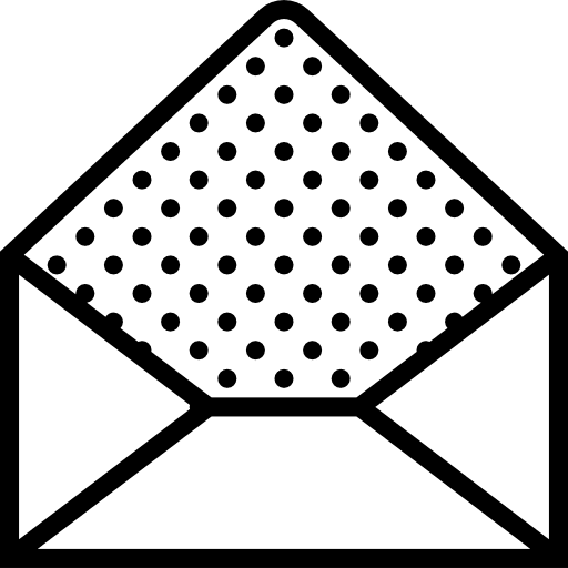 Envelope open interface mail icon