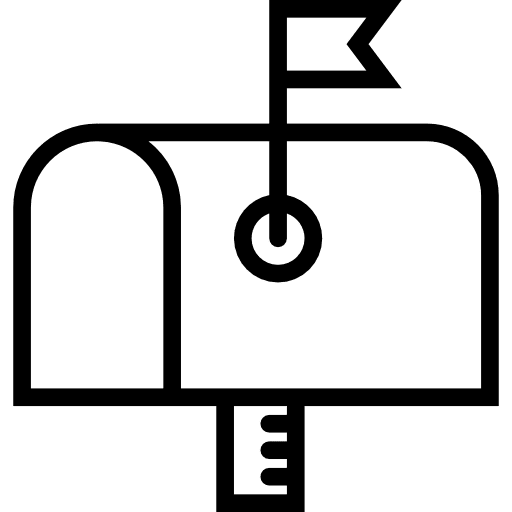 Mailbox symbol interface tools icon