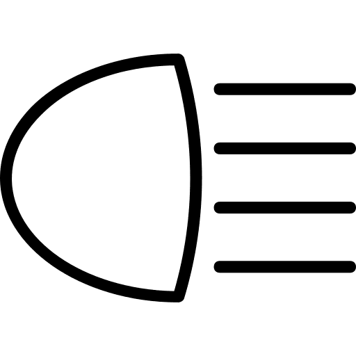 Car lights illumination transportation lights icon