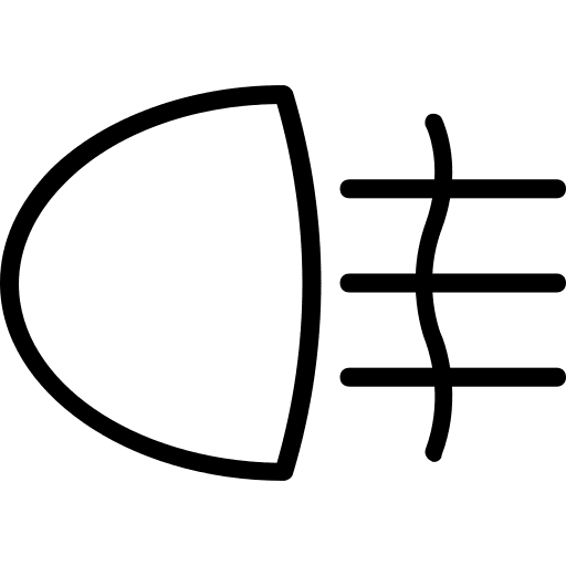 Fog light sunny weather clear icon