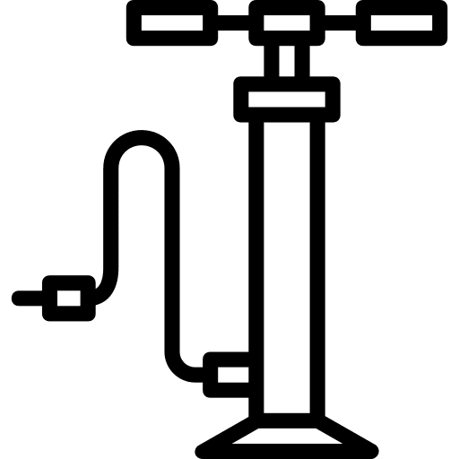 Air pump transportation tool air pump icon