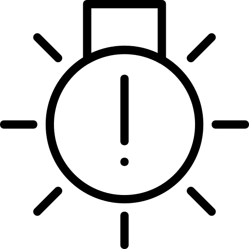 Light transportation light bulb technology icon