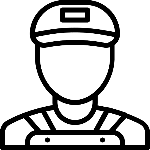 Mechanic worker avatar handyman icon