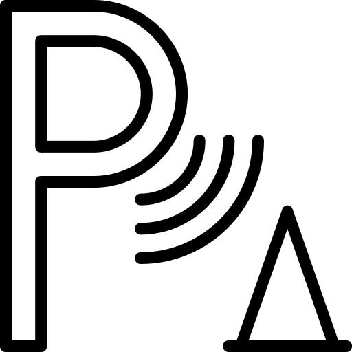 Parking transportation parking signs icon