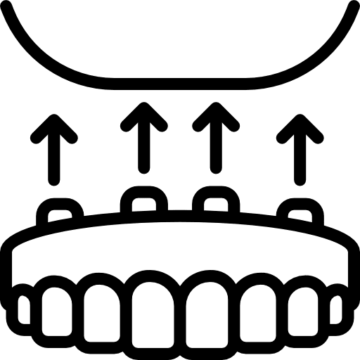 Dentures dental dentures teeth icon