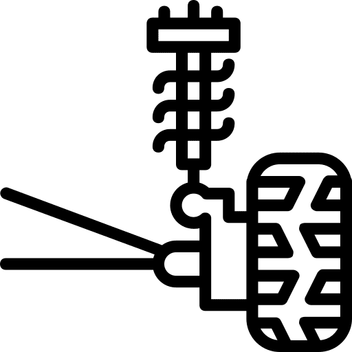 Suspension reparation automobile suspension icon