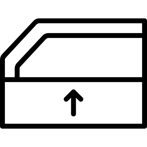 Window car garage transportation icon