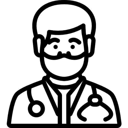 Dentist user profession healthcare and medical icon