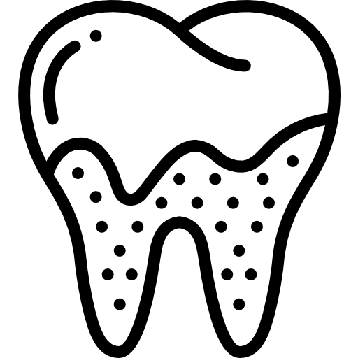 Plaque dental dentist premolar icon